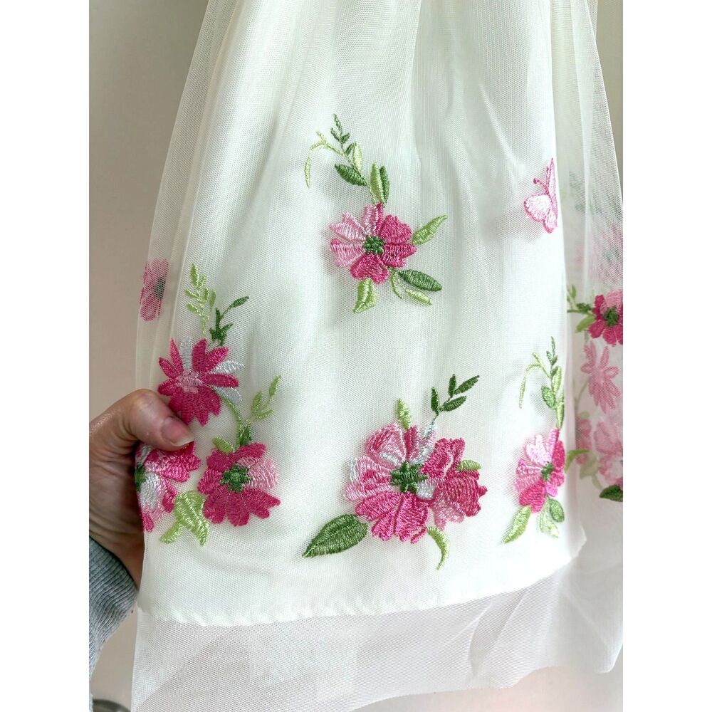 Jona Michelle Girls 6 Dress Bundle Pink White Floral Tulle Cardigan Formal Gown - Picture 10 of 12